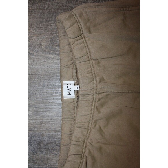 Mate The Label Organic Fleece Relaxed Pocket Jogger Sweatpants TAN NWOT SZ S - Picture 4 of 5